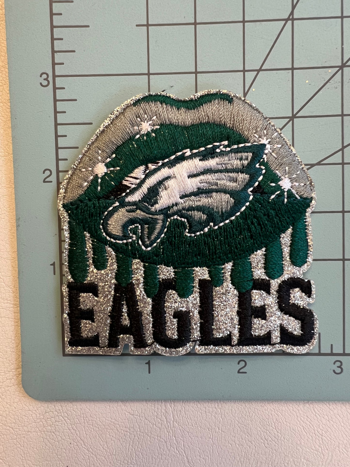 Philadelphia Eagles Dripping Lips Patch