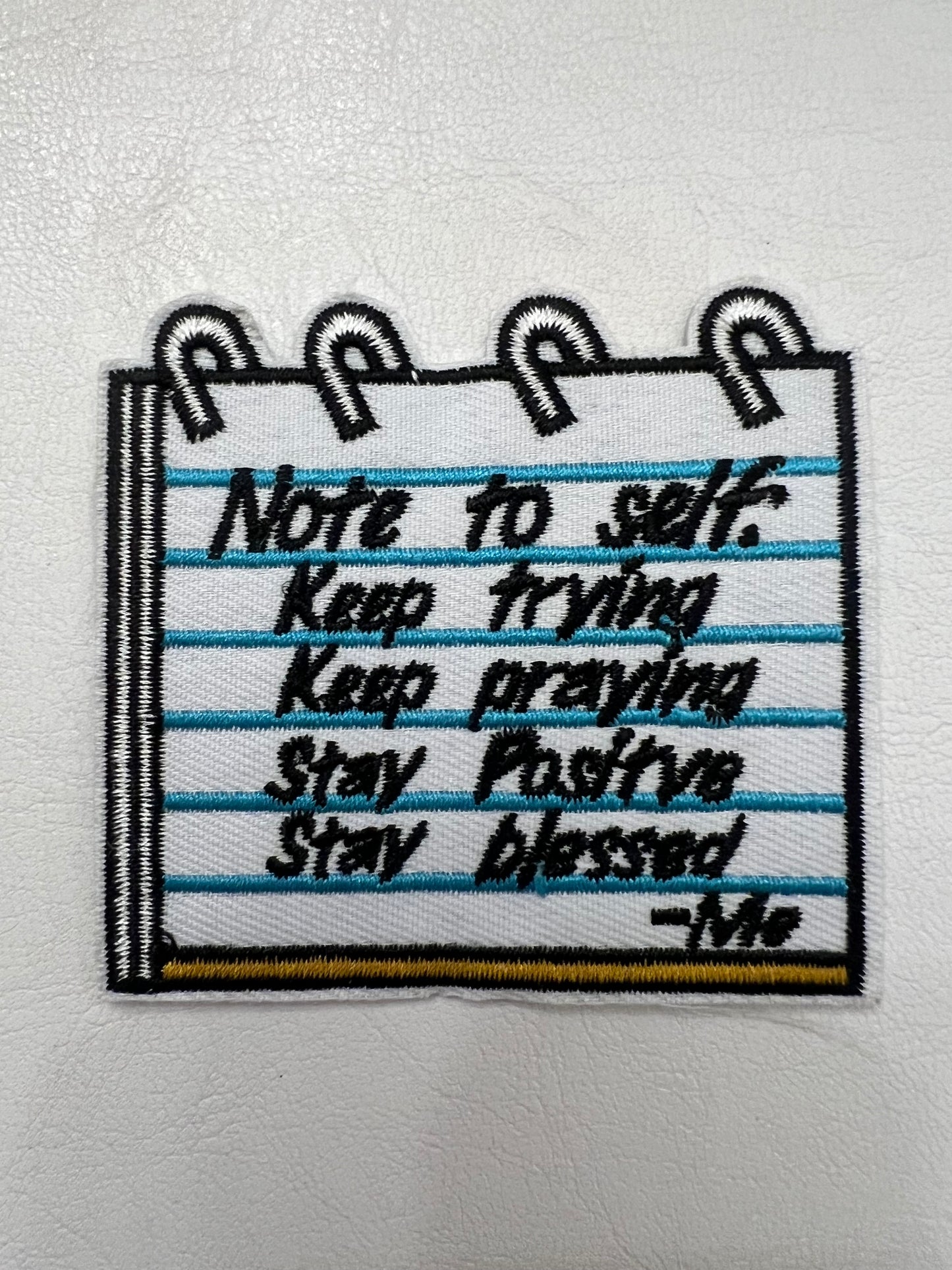 Positive Note To Self Patch