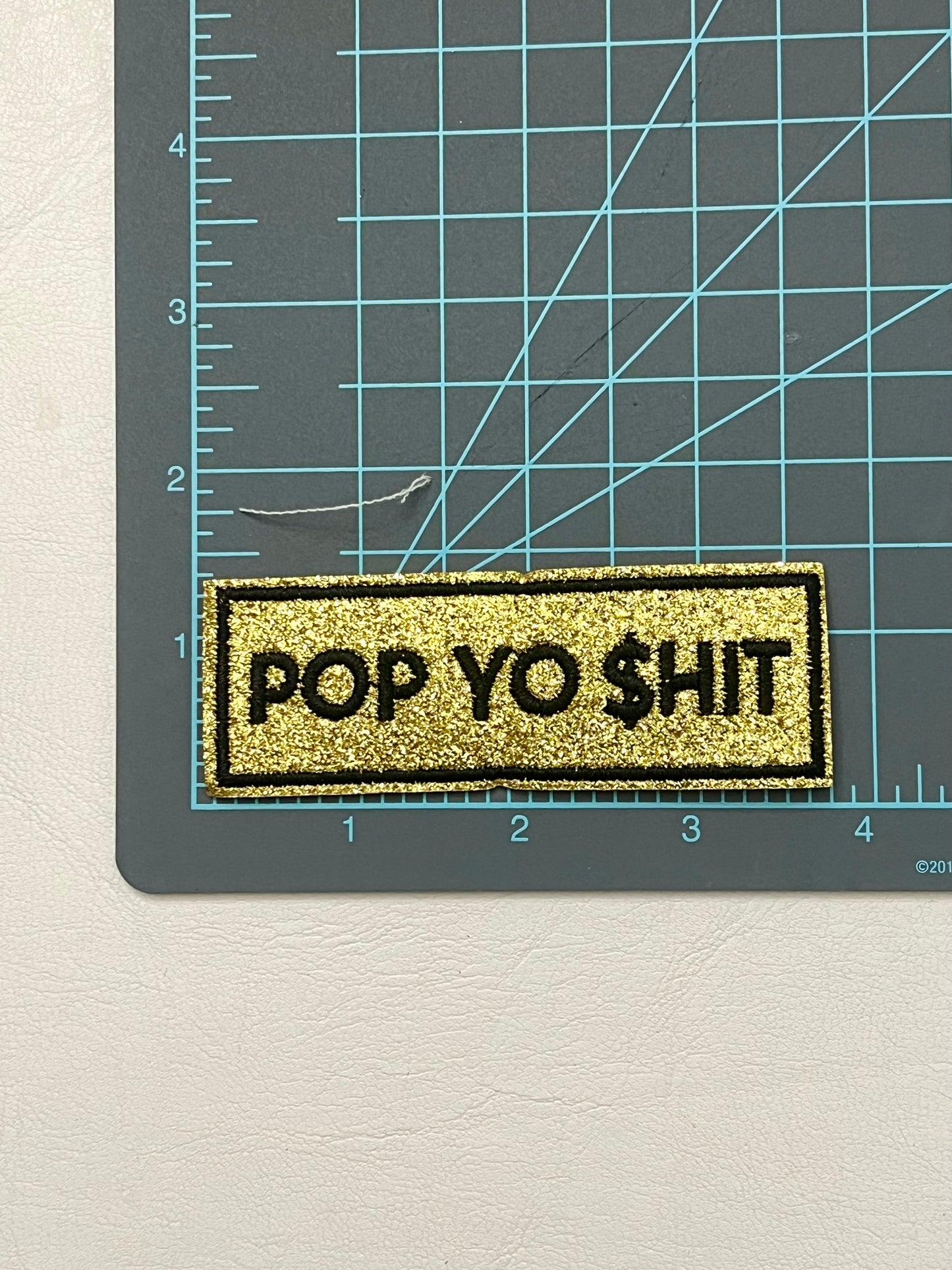 Gold Pop Yo $hit Patch