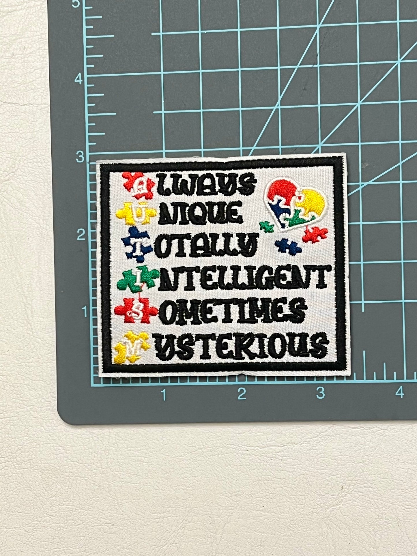 Unique Autism Acronym Patch