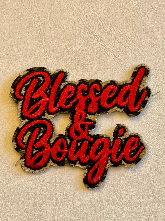 Blessed and Bougie Iron-On Patches