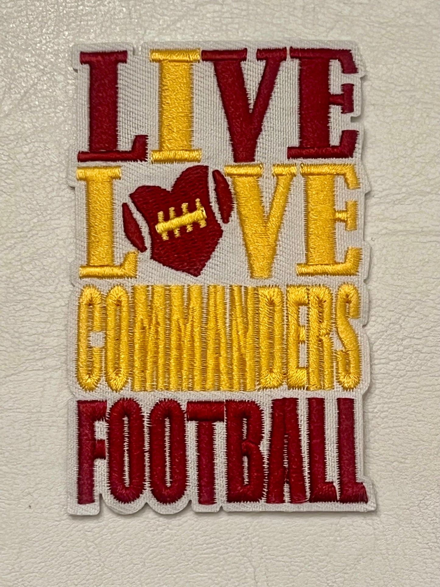 Washington Commanders Iron-On Patches