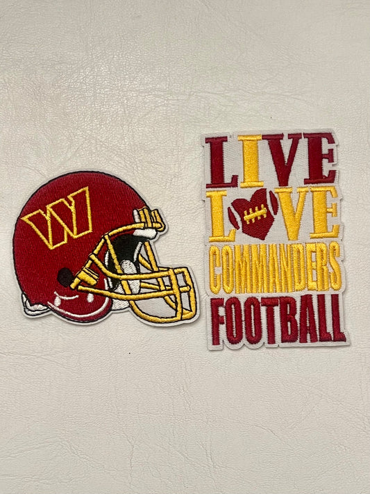 Washington Commanders Iron-On Patches