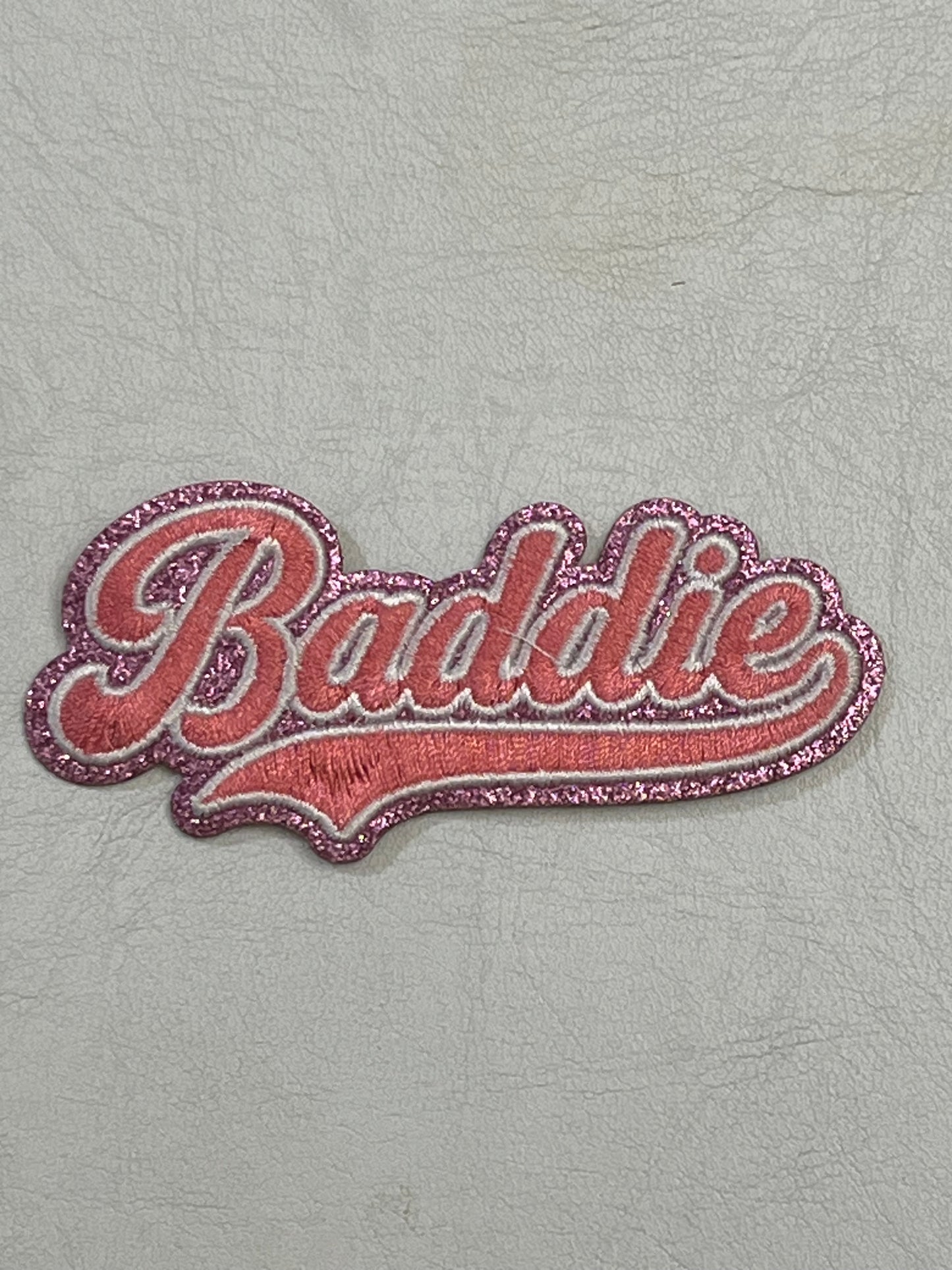 Pink Baddie Iron-On Patch / Baddie patch