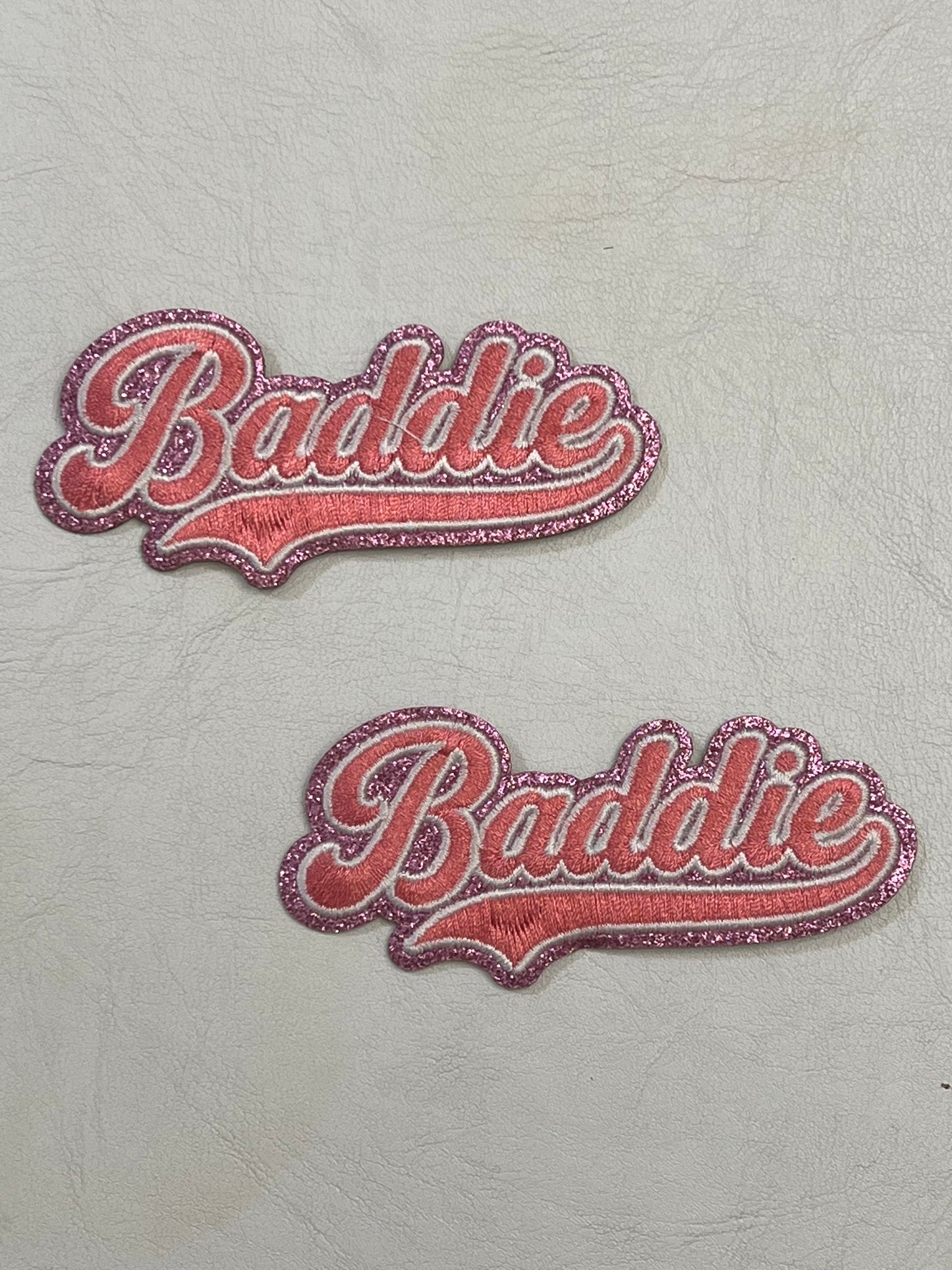 Pink Baddie Iron-On Patch / Baddie patch
