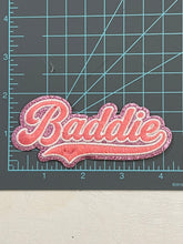 Load image into Gallery viewer, Pink Baddie Iron-On Patch / Baddie patch
