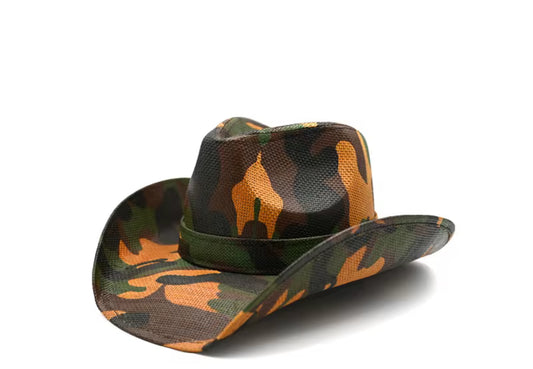 Camo cowboy hat