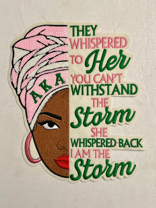 AKA "I AM THE STORM" Iron-On Patch