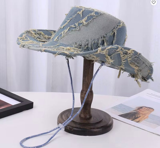 Denim Cowboy Hat