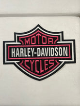 Load image into Gallery viewer, Harley Davidson Motorcycles Iron-On Patches - Pink/Black
