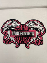 Load image into Gallery viewer, Harley Davidson Eagles Motorcycles Iron-On Patches - Pink
