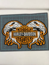 Load image into Gallery viewer, Harley Davidson Eagles Motorcycles Iron-On Patches - Orange
