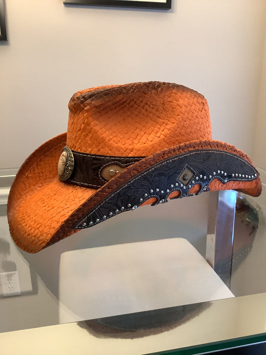orange cowboy hat