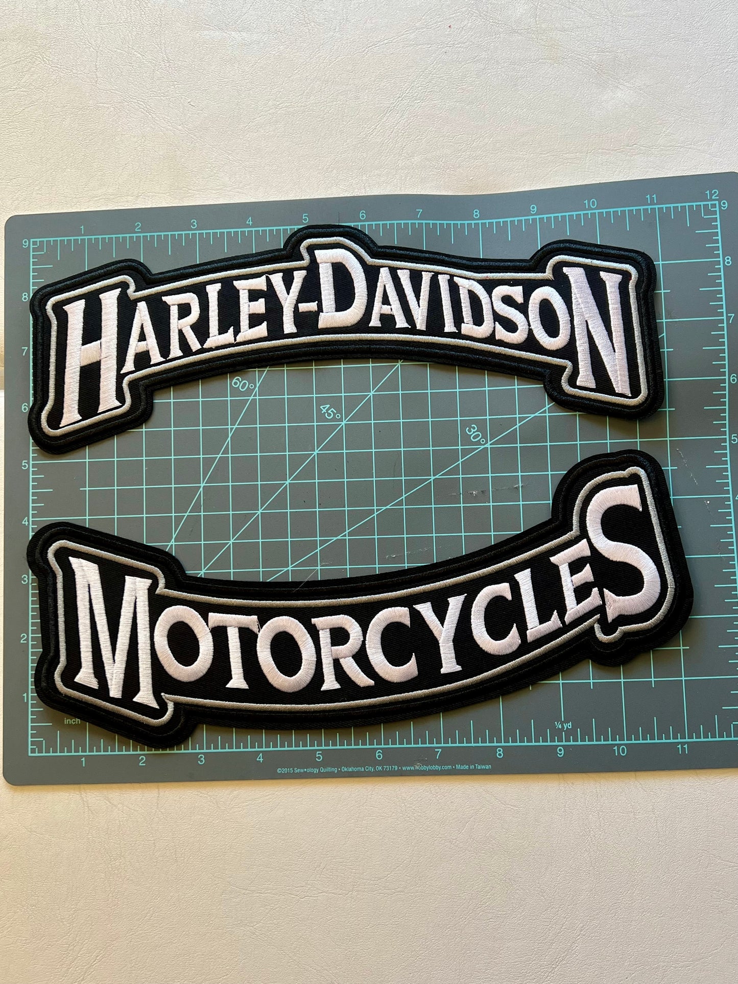Harley-Davidson Motorcycles Iron-On Patch - Grey
