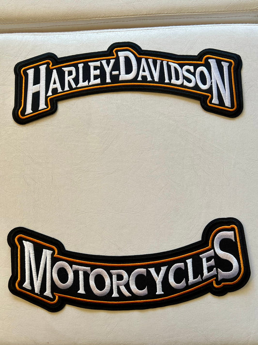 Harley-Davidson Motorcycles Iron-On Patch - Orange