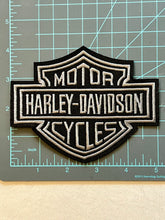 Load image into Gallery viewer, Harley-Davidson Bar &amp; Shield Logo Iron-On Patch -Gray/
