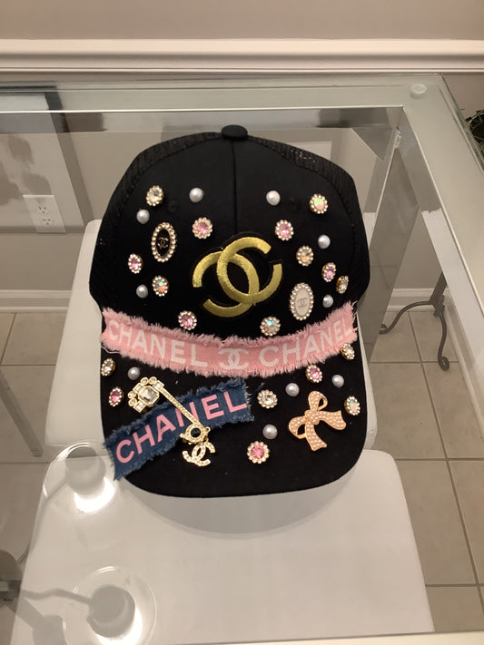 Rhinestone Caps / One of kind /