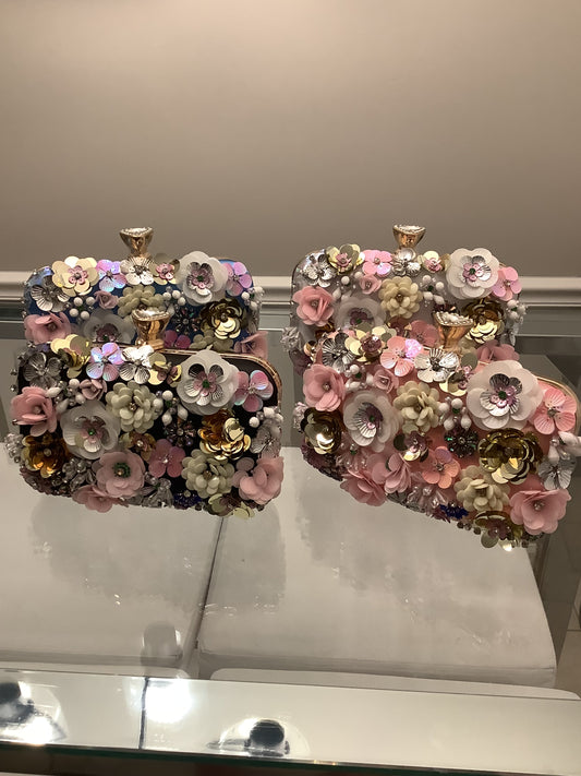 Evening Bag - Flower Purse - 3D flower purse