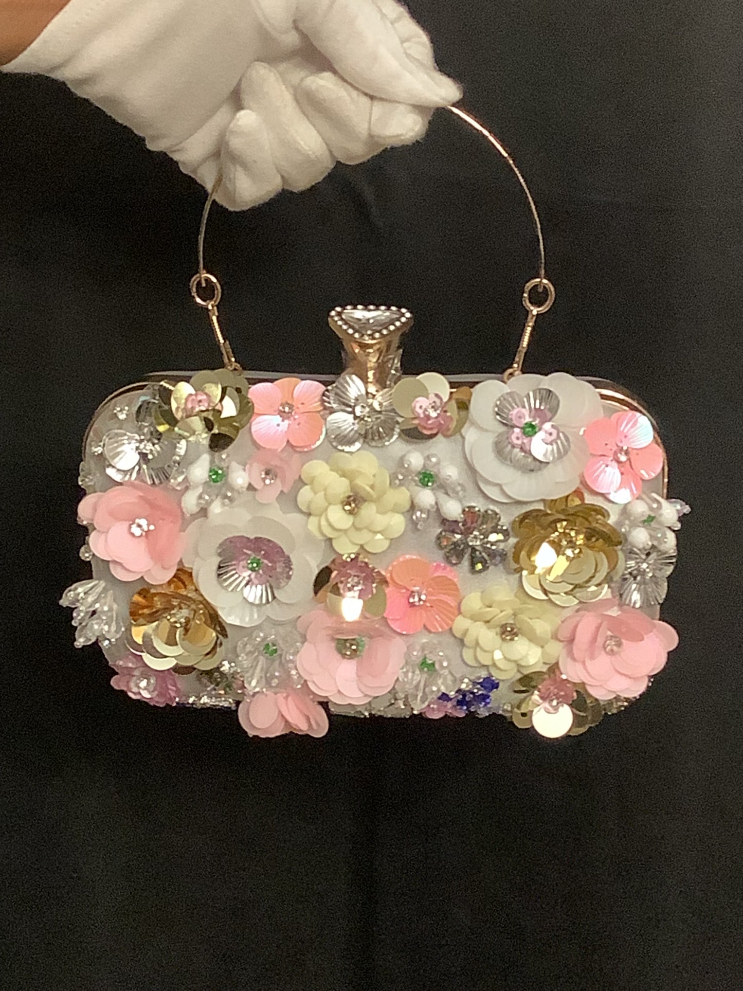 Evening Bag - Flower Purse - 3D flower purse