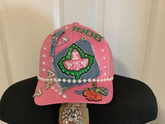 Custom cap - Pink Sorority