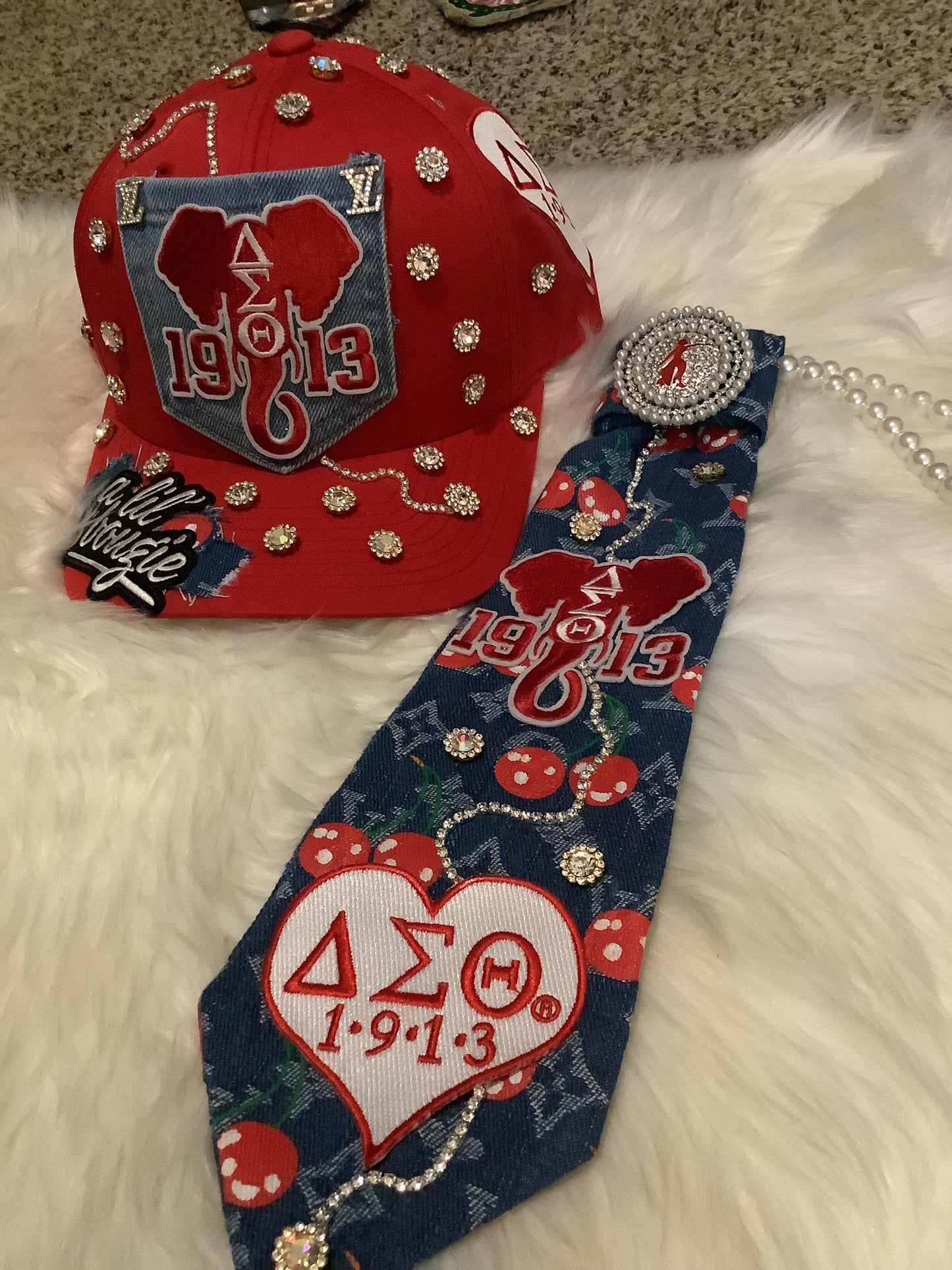 Custom red cap -