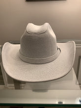 Load image into Gallery viewer, Cowboy Hat / Glitter and white
