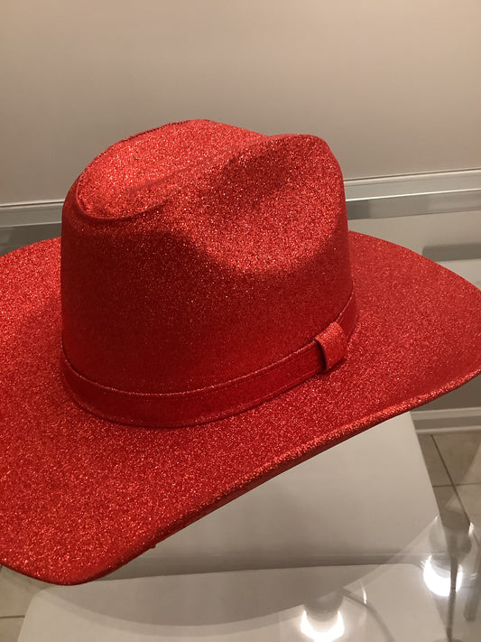 Cowboy hat / Red Glitter
