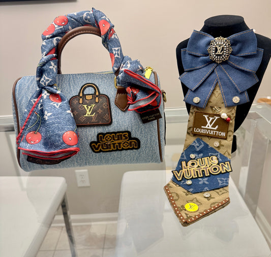 Custom Tie and purse