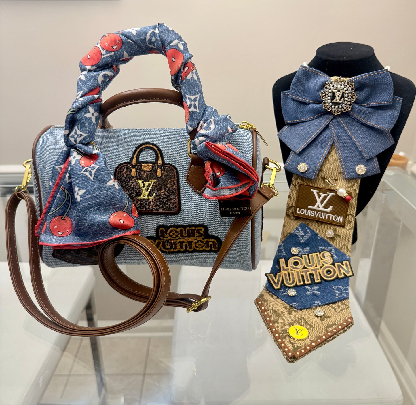 Custom Tie and purse