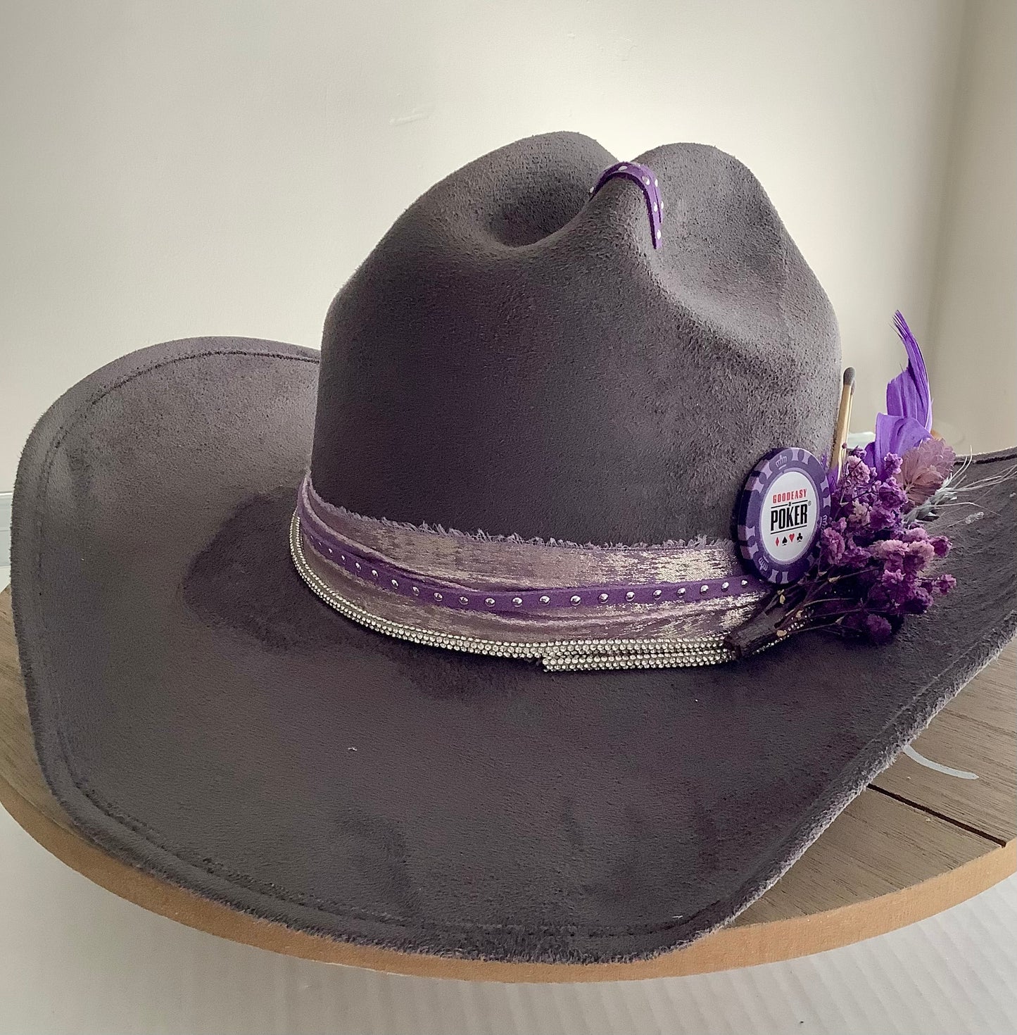 Cowboy hat / Cowgirl hat / Custom hat / Gray cowboy hat
