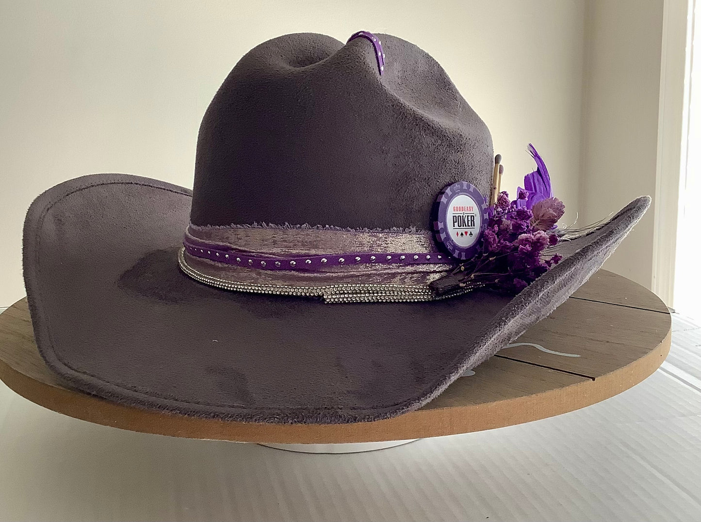 Cowboy hat / Cowgirl hat / Custom hat / Gray cowboy hat