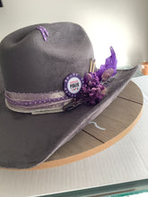 Load image into Gallery viewer, Cowboy hat / Cowgirl hat / Custom hat / Gray cowboy hat
