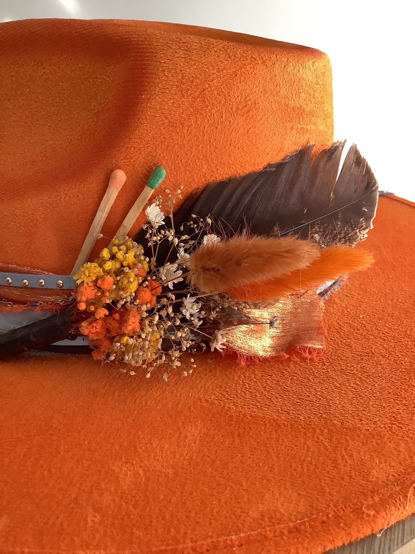 Fedora hat / Custom hat / orange fedora