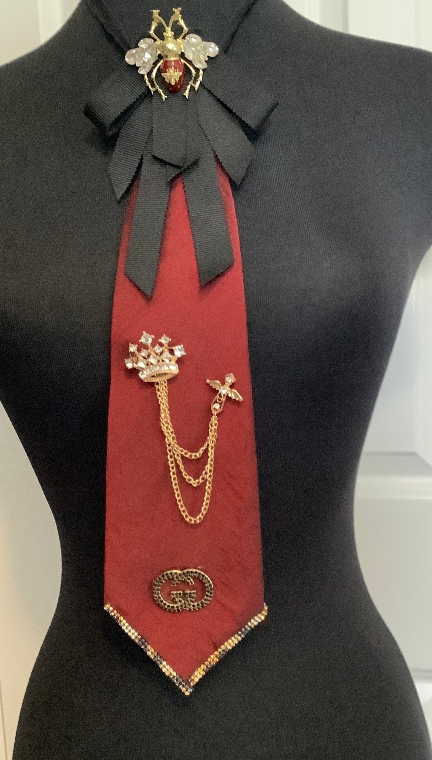 Necktie Necklace / Custom Ties / One of a kind