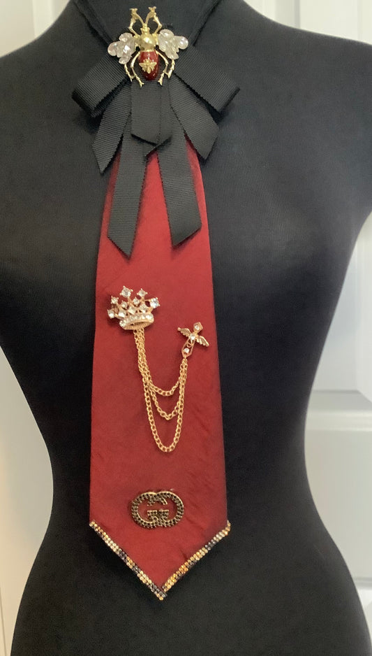 Necktie Necklace / Custom Ties / One of a kind