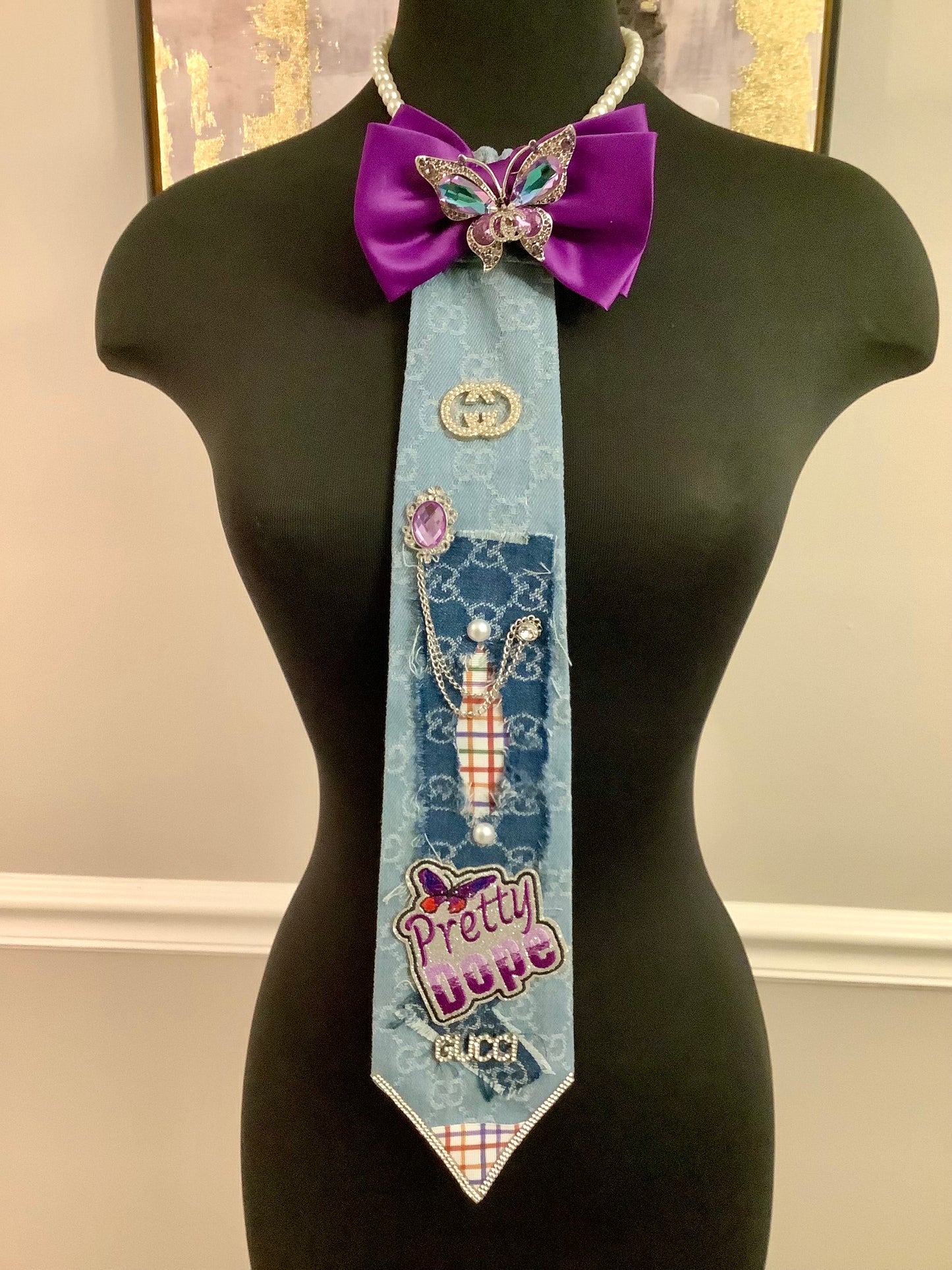 Custom Tie / Necktie necklace / TM freestyle Ties