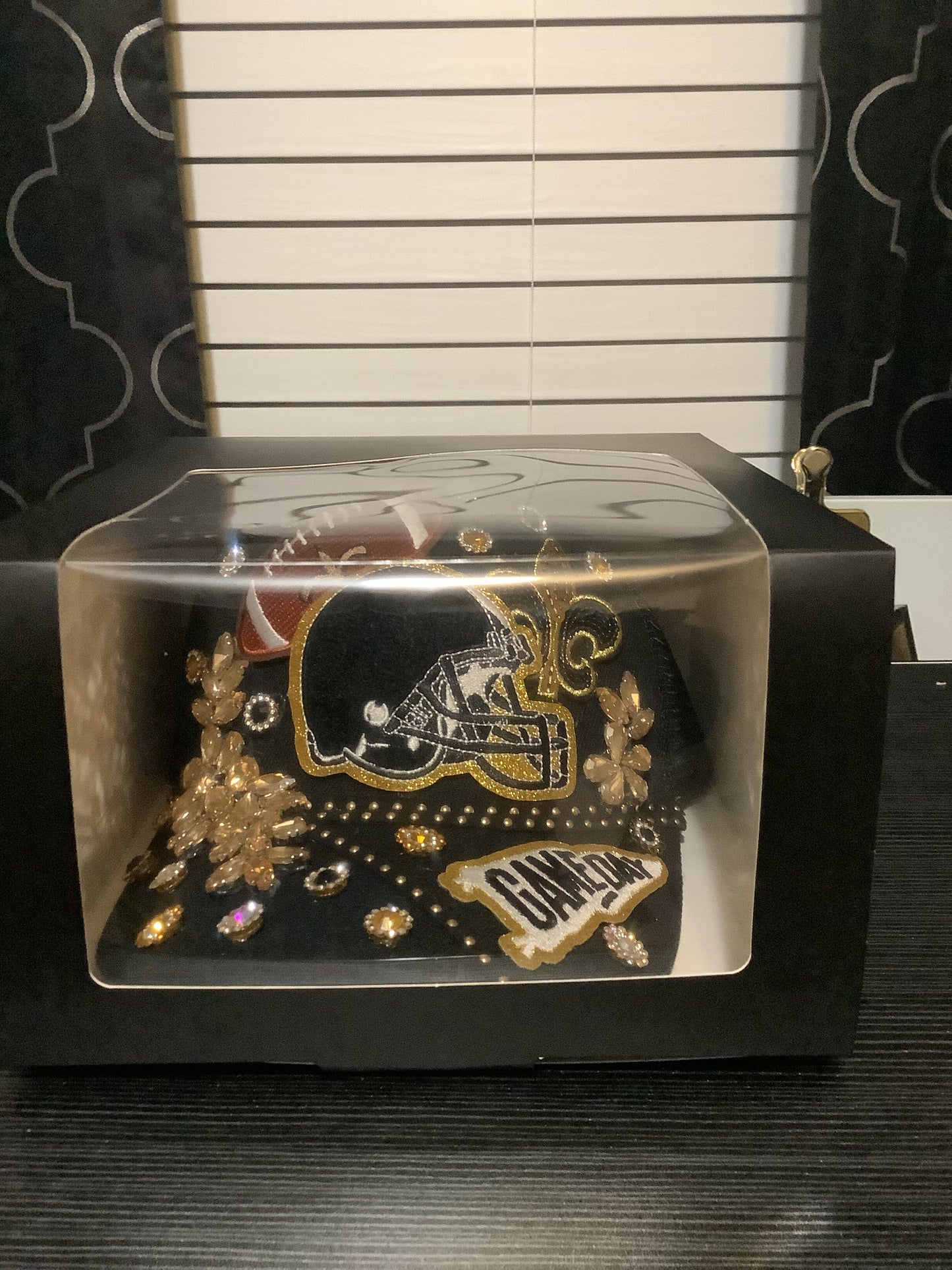 New Orleans Saints Custom Gameday Football Hat