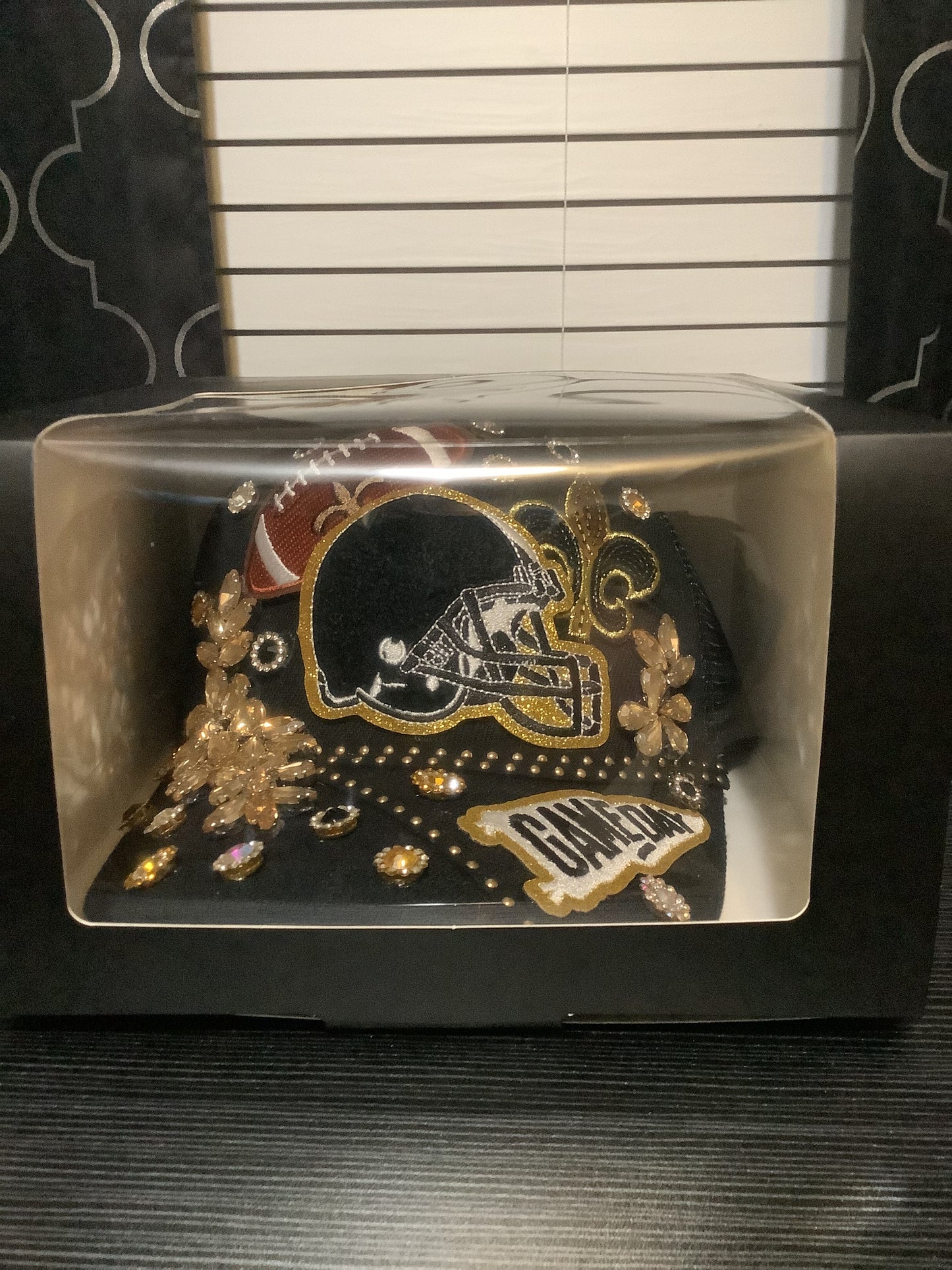New Orleans Saints Custom Gameday Football Hat
