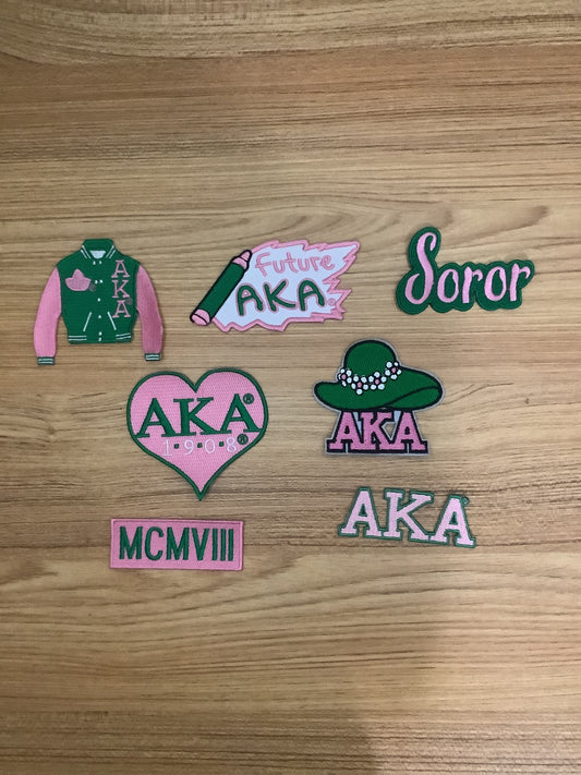 AKA Patches / AKA iron on patches / Sorority Patches