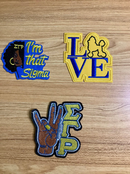 Sigma Sorority Patch Set