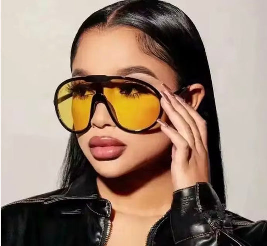 Sunglasses / Yellow lens / Black lens/ Big Lens frames