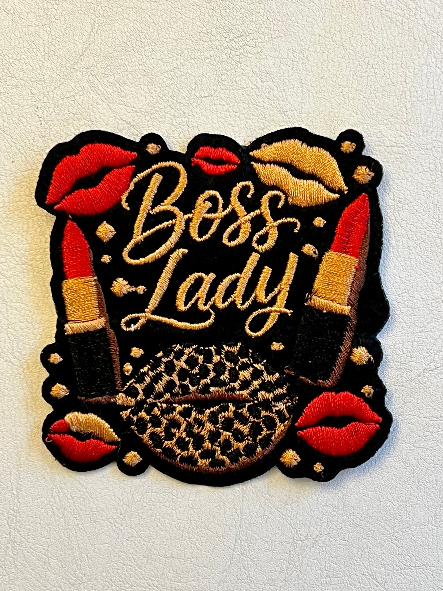 Boss Lady Iron-On Patch / Patches with lips