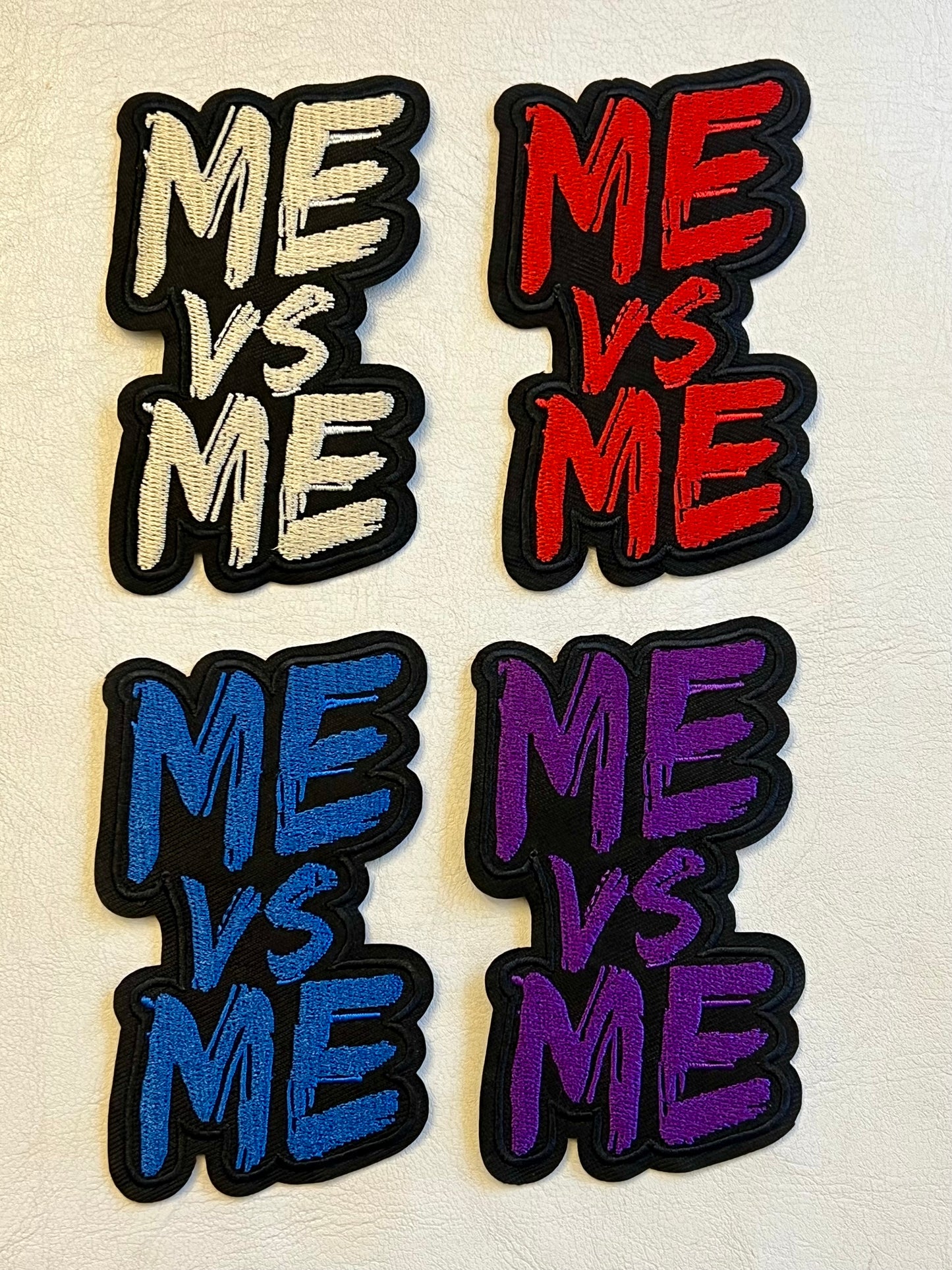 Me Vs Me Iron-On Patch / inspirational patches