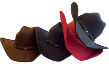 Load image into Gallery viewer, Cowboy hat / XL Hat / 60-62cm / 4 different colors
