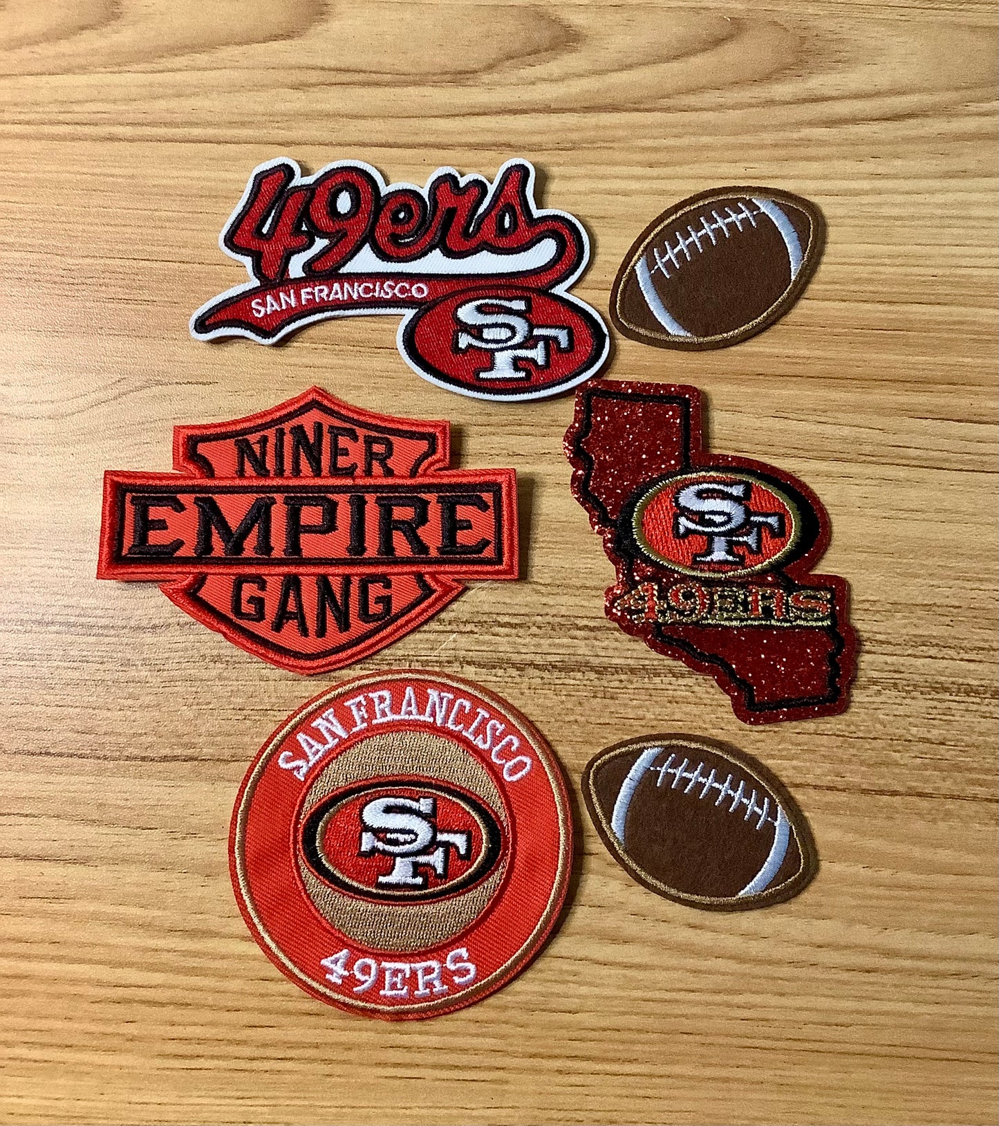 San Francisco 49ers Patch Set / Iron on patches