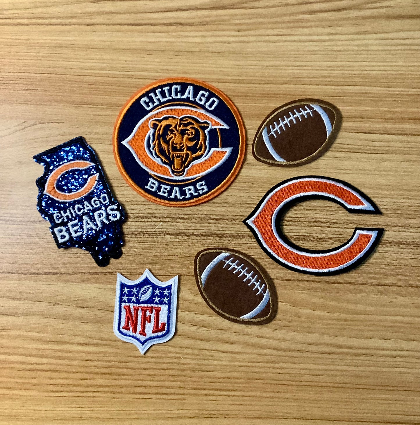 Chicago Bears Patch Set / NFL Patches