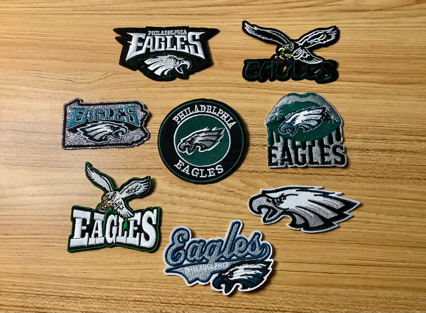 Philadelphia Eagles Patch Set / iron on patches / Football patches