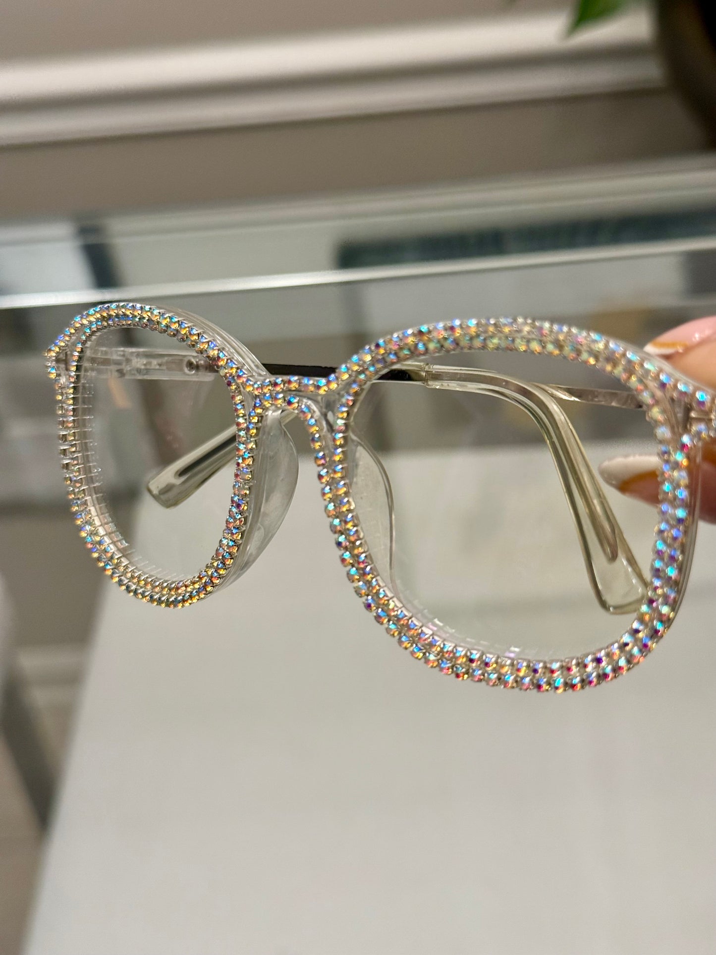 Fashionable Rhinestone Glasses