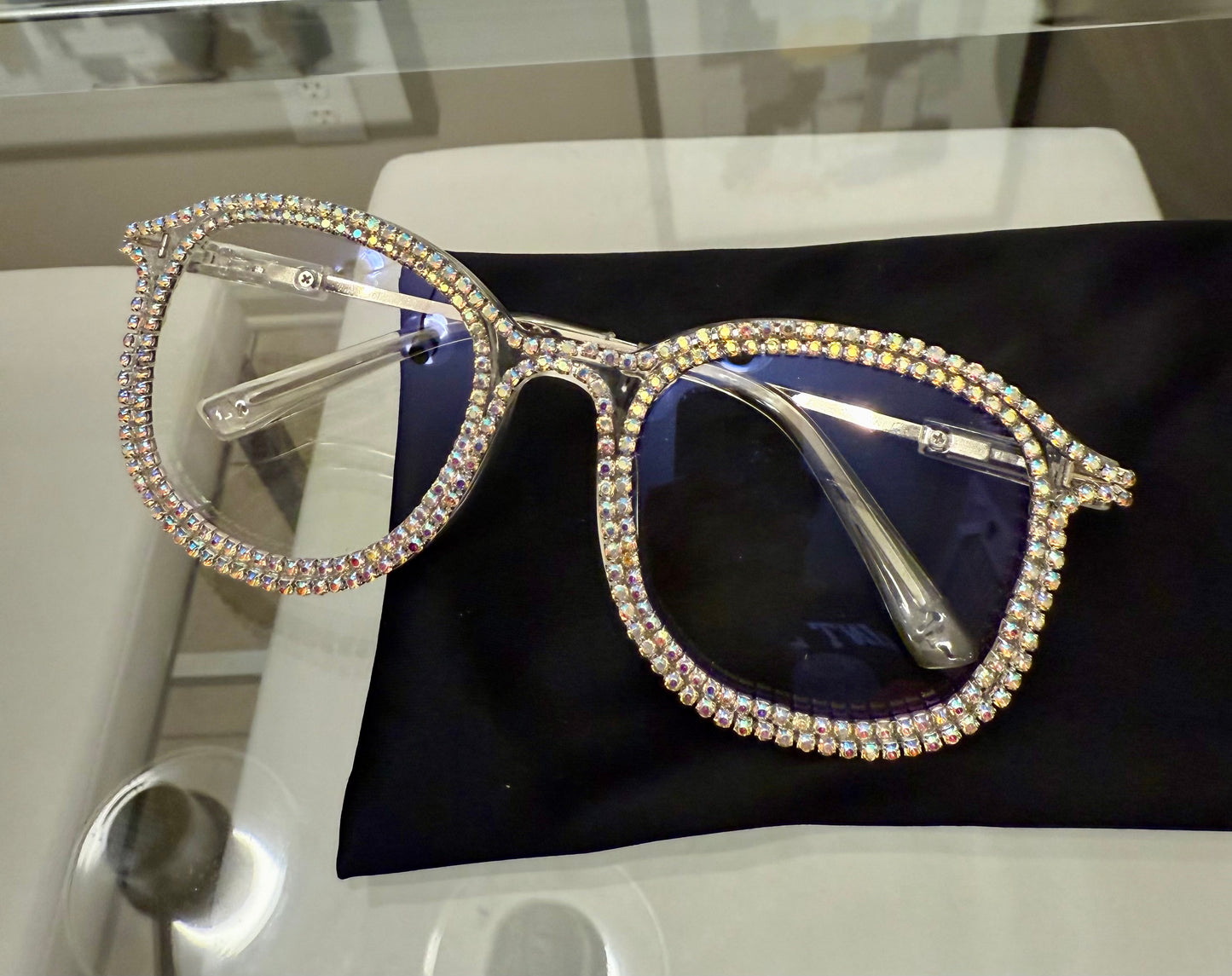 Fashionable Rhinestone Glasses