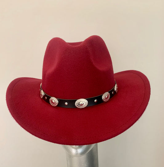 Burgundy Cowboy Hat
